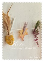 Lenebooks Postkarte Herbst Girlande