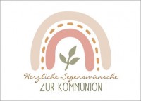 Postkarte Zur Kommunion