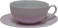 Falby Teetasse mit Unterteller rosa -B-Ware-