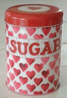 Vorratsdose Sugar mit roten Herzen von Emma Bridgewater -SALE-