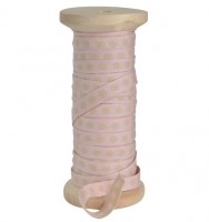Band Punkte rosa-beige